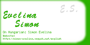 evelina simon business card